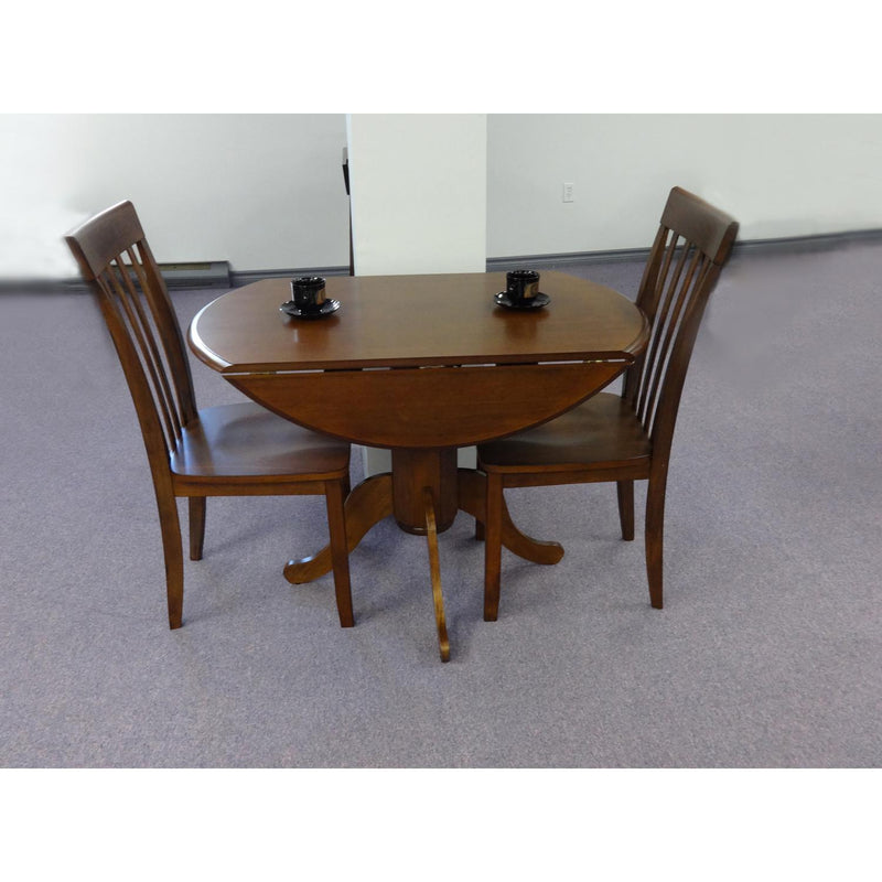 C.A. Munro Limited Round Dining Table with Pedestal Base HM4242-PE-30OAK-T/B IMAGE 2