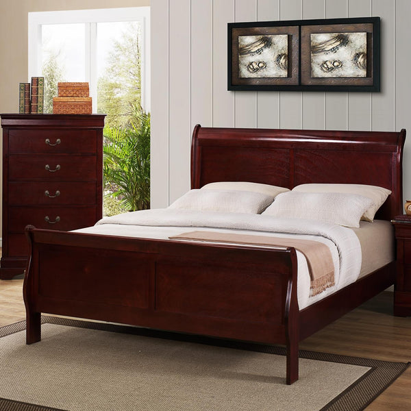 C.A. Munro Limited Louis Philip Full Sleigh Bed CMB3850-F-HBFB/CMB3850-F-RAIL IMAGE 1