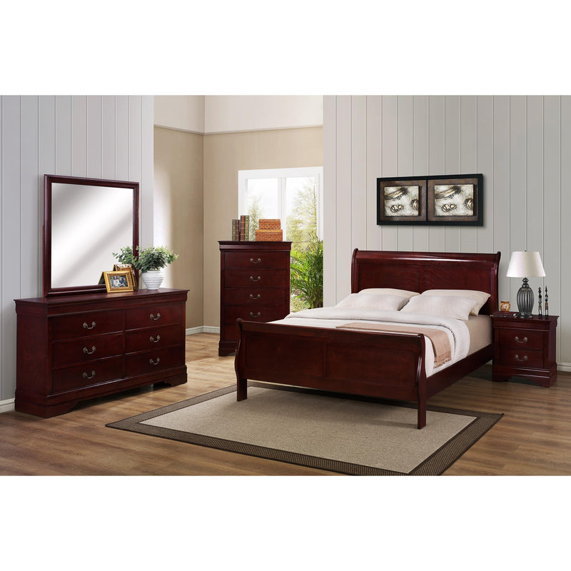 C.A. Munro Limited Louis Philip Full Sleigh Bed CMB3850-F-HBFB/CMB3850-F-RAIL IMAGE 2