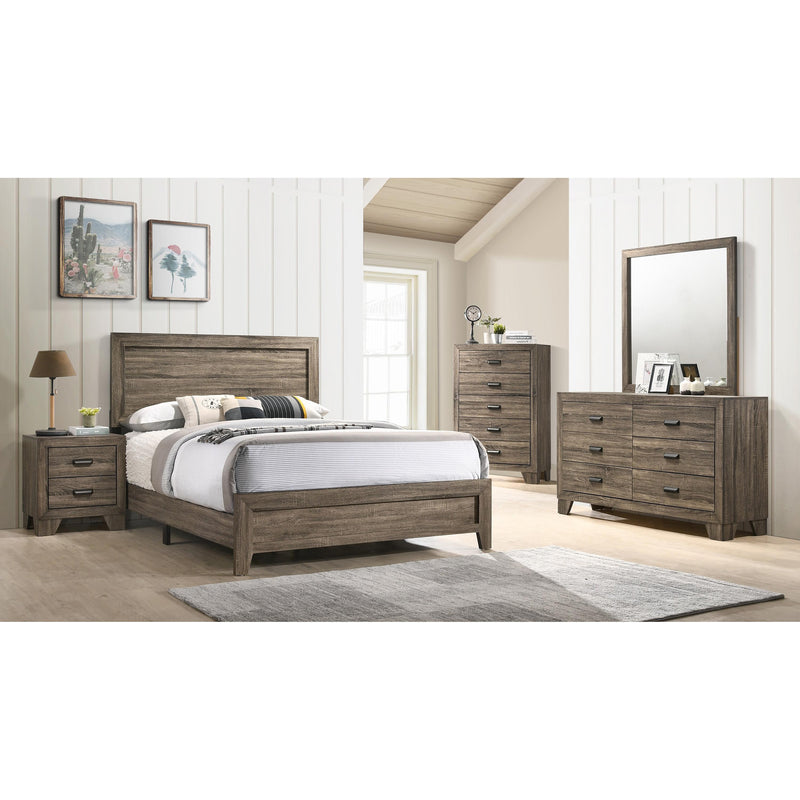 C.A. Munro Limited Millie Queen Panel Bed Millie CMB9200 Queen Panel Bed - Grey IMAGE 2