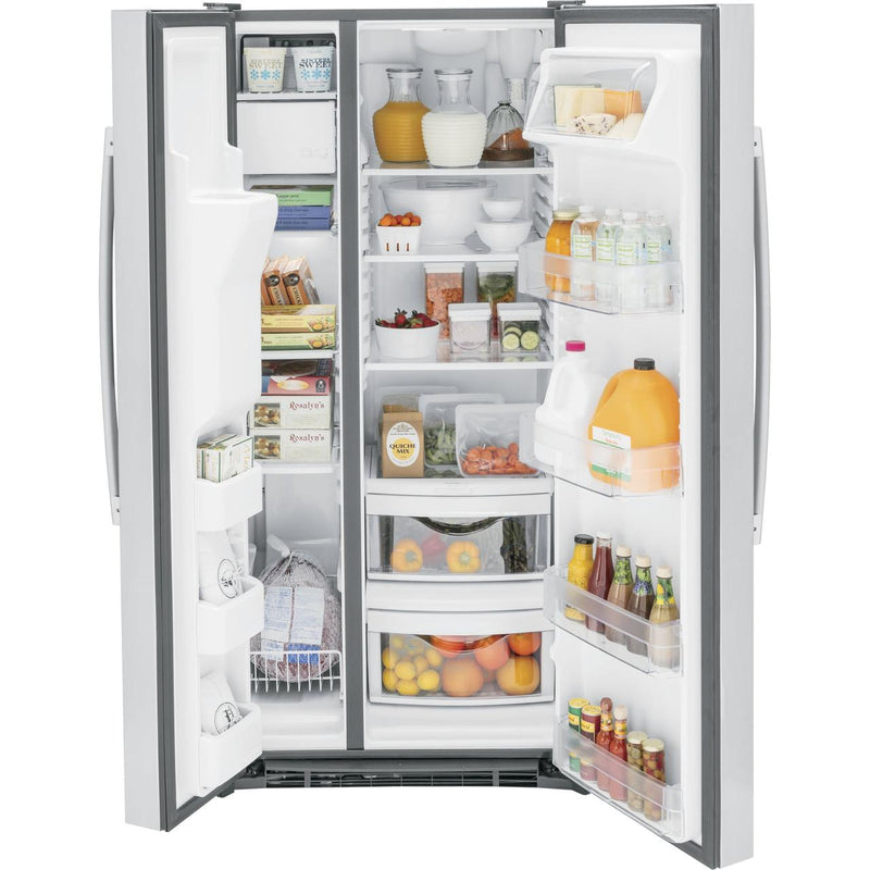 GE 33-inch, 23 cu. ft. Side-By-Side Refrigerator with Water and Ice Dispensing System GSS23GYPFS IMAGE 3