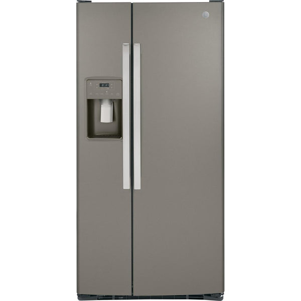 GE 33-inch, 23 cu. ft. Side-By-Side Refrigerator with Water and Ice Dispensing System GSS23GMPES IMAGE 1
