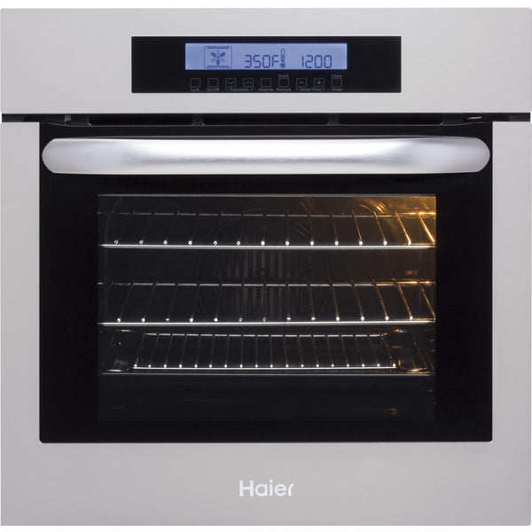 Haier 24-inch, 2 cu. ft. Built-in Single Wall Oven with Convection HCW2360AES IMAGE 1