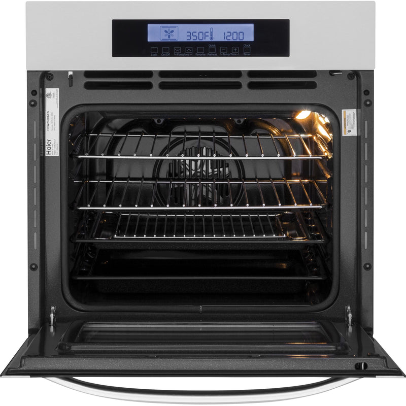 Haier 24-inch, 2 cu. ft. Built-in Single Wall Oven with Convection HCW2360AES IMAGE 3