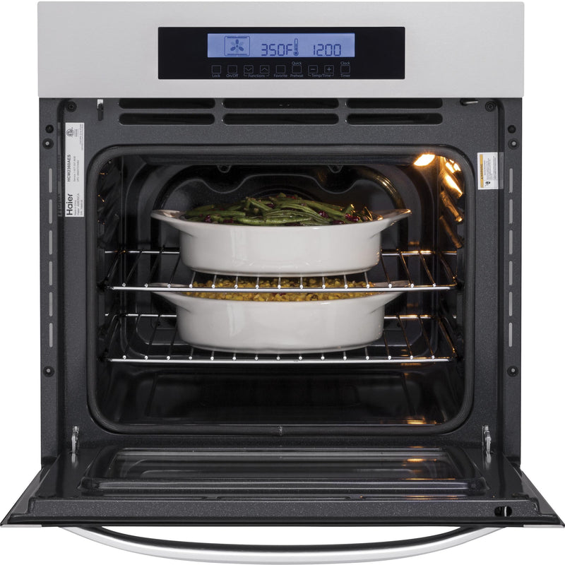 Haier 24-inch, 2 cu. ft. Built-in Single Wall Oven with Convection HCW2360AES IMAGE 4