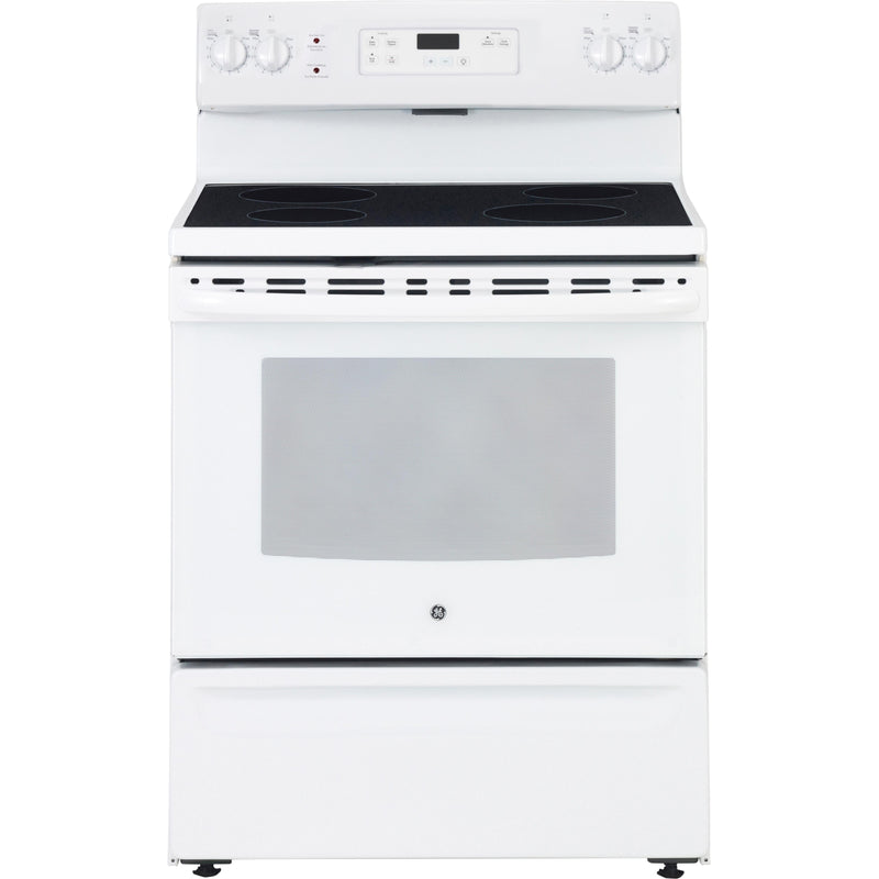 GE 30-inch Freestanding Electric Range with Smooth Top JCBS630DKWW IMAGE 1