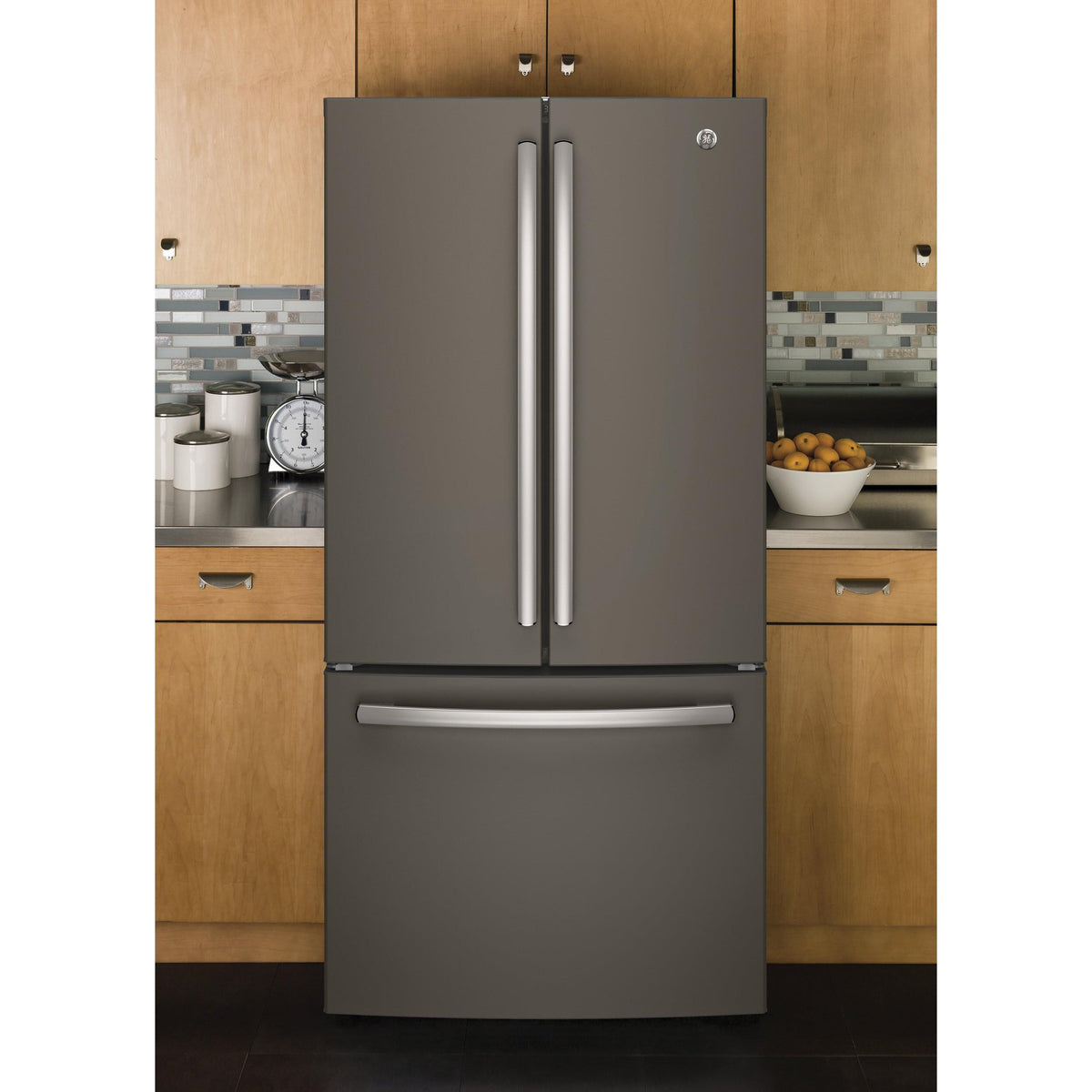 GE 33-inch, 18.6 cu. ft. Counter-Depth French-Door Refrigerator GWE19J
