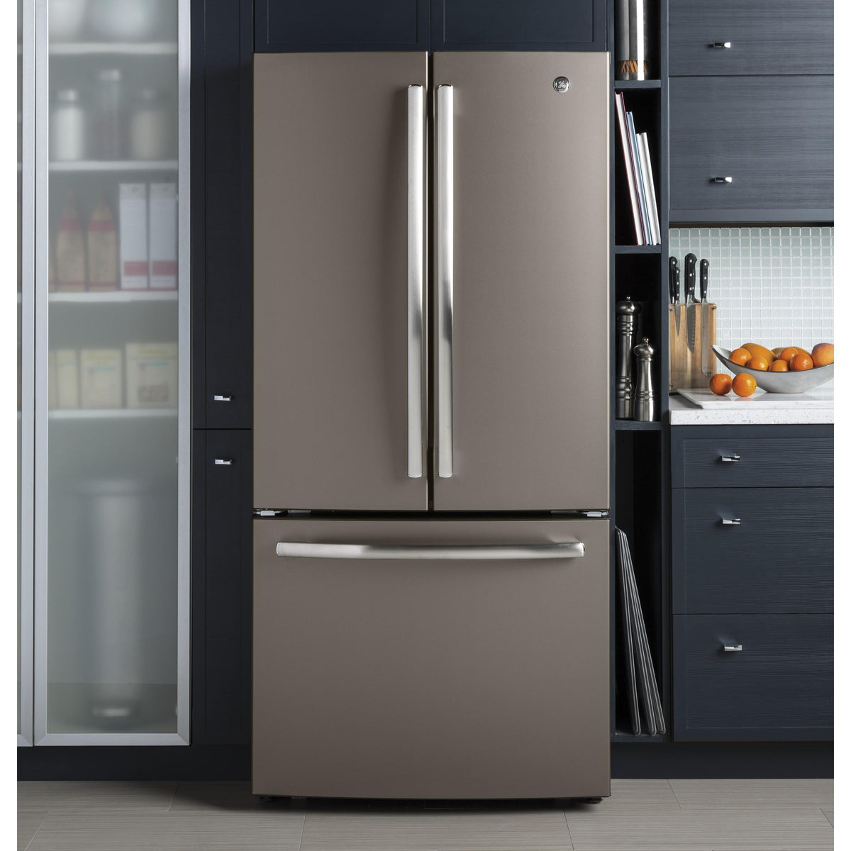 GE 33-inch, 18.6 cu. ft. Counter-Depth French-Door Refrigerator GWE19J