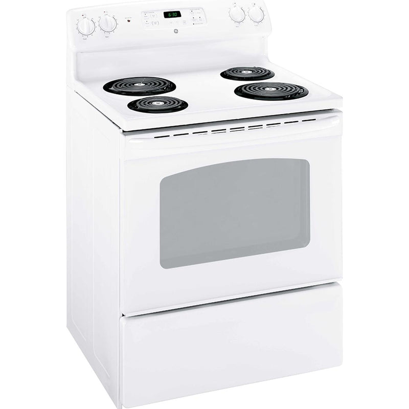 GE 30-inch Freestanding Electric Range JCBS280DMWW IMAGE 1