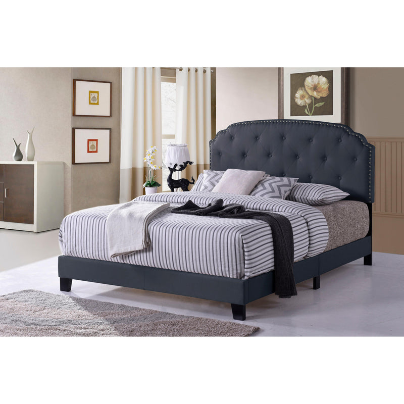 C.A. Munro Limited Laura Full Upholstered Bed GDB337-FB-GR IMAGE 1