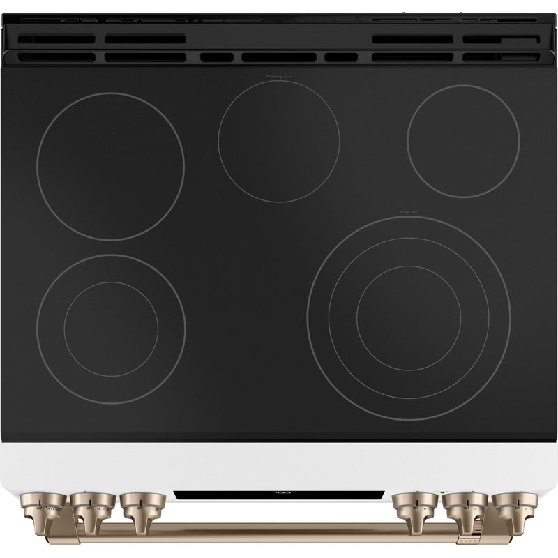 Café 30-inch Slide-in Electric Range with Warming Drawer CCES700P4MW2 IMAGE 2