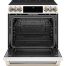 Café 30-inch Slide-in Electric Range with Warming Drawer CCES700P4MW2 IMAGE 3
