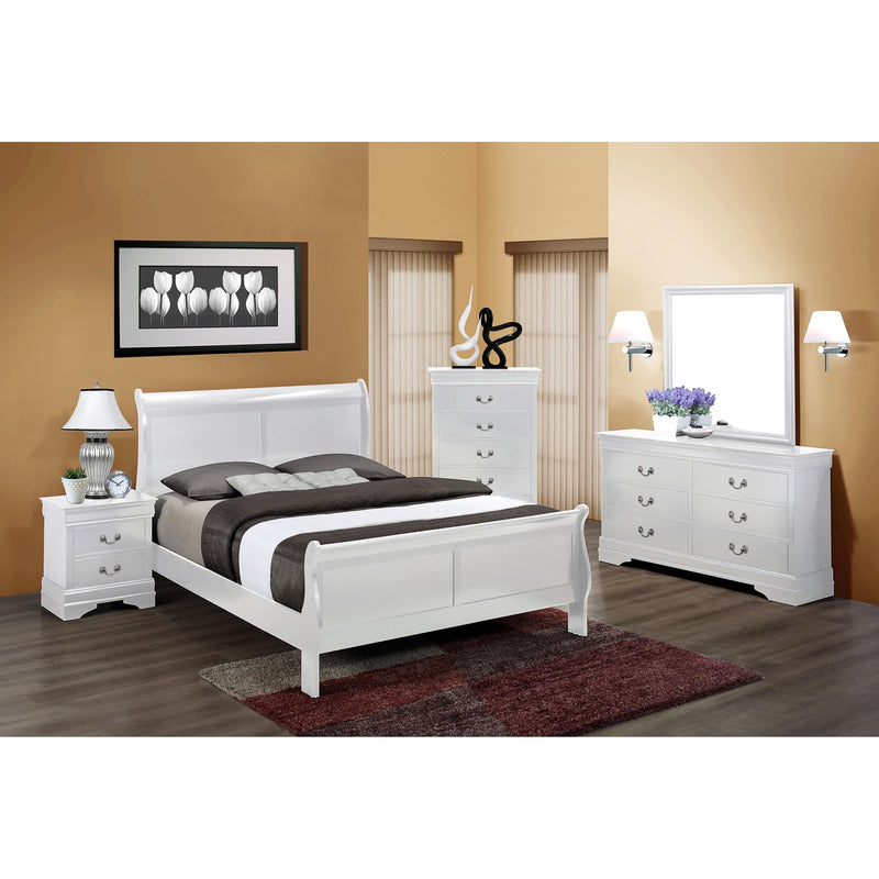 C.A. Munro Limited Louis Philip Twin Sleigh Bed CMB3650-T-HBFB/CMB3650-T-RAIL IMAGE 2