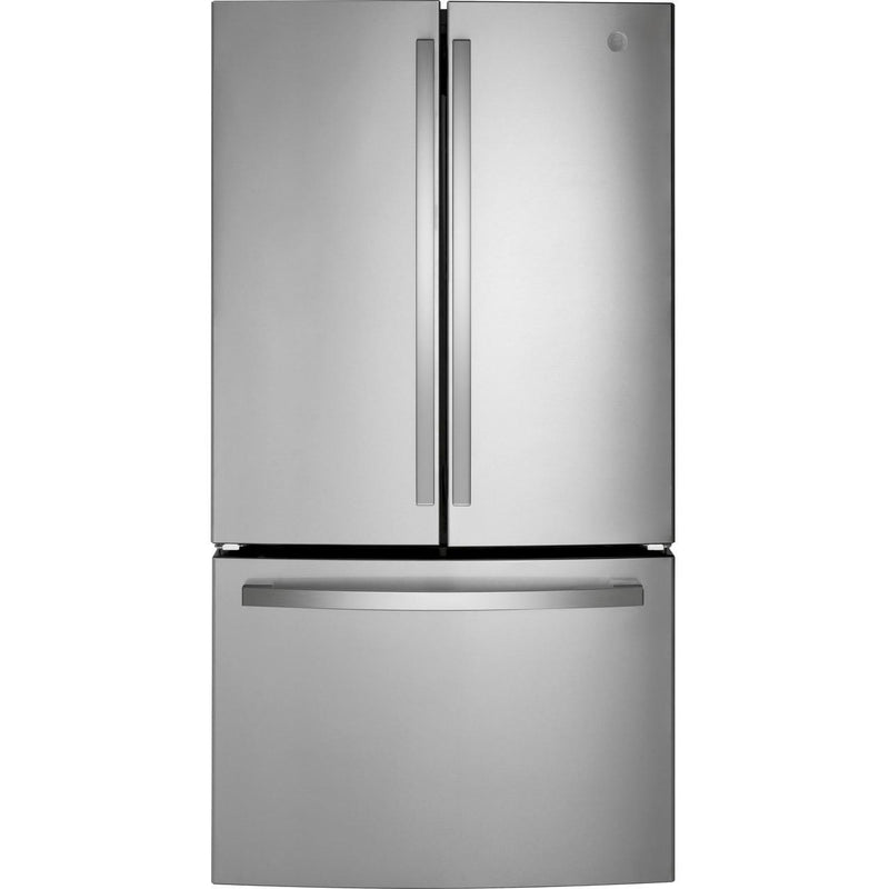 GE 36-inch French 3-Door Refrigerator with Internal Water Dispenser GNE27JYMFS IMAGE 1