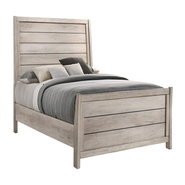 C.A. Munro Limited Patterson Twin Sleigh Bed CMB3055-T-HBFB/CMB3055-FT-RAIL IMAGE 1