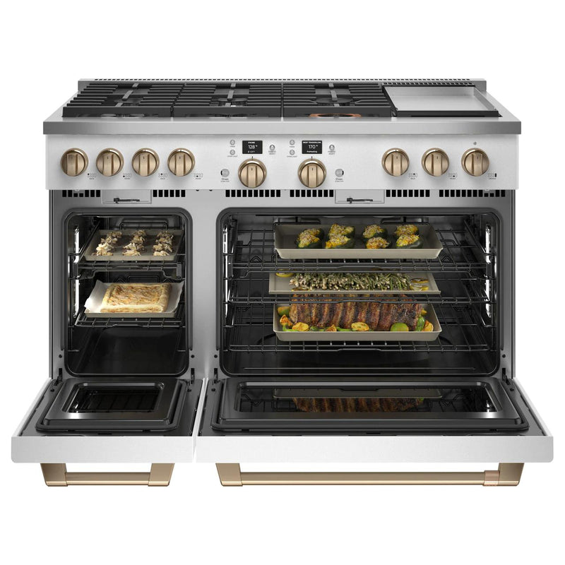 Café 48-inch Freestanding Dual-Fuel Range with 6 Burners and Griddle C2Y486P4TW2 IMAGE 3