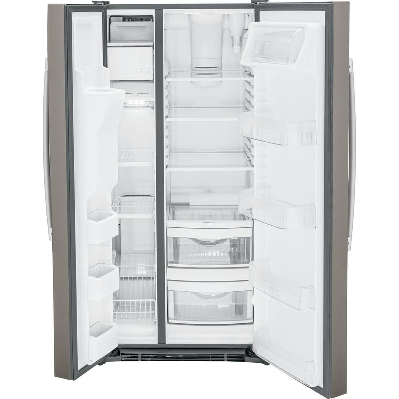 GE 33-inch, 23 cu. ft. Side-By-Side Refrigerator with Water and Ice Dispensing System GSS23GMPES IMAGE 2