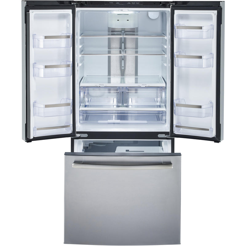 GE Profile 33-inch, 24.8 cu. ft. French 3-Door Refrigerator with APF Technology PNE25NYRKFS IMAGE 2