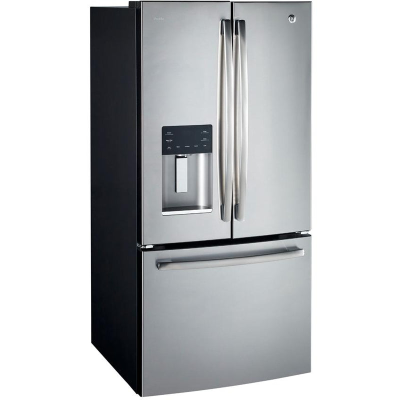 GE Profile 33-inch, 23.6 cu. ft. French 3-Door Refrigerator with Water and Ice Dispensing System PFE24HYRKFS IMAGE 9
