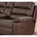 C.A. Munro Limited Reclining Fabric Loveseat with Console MAF1820 CC IMAGE 3